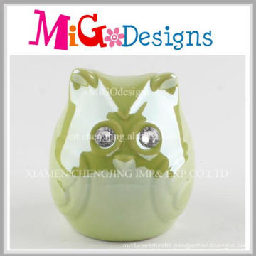 Hot Selling Owl Shape Decoration Wholesale Ceramic Piggy Banks